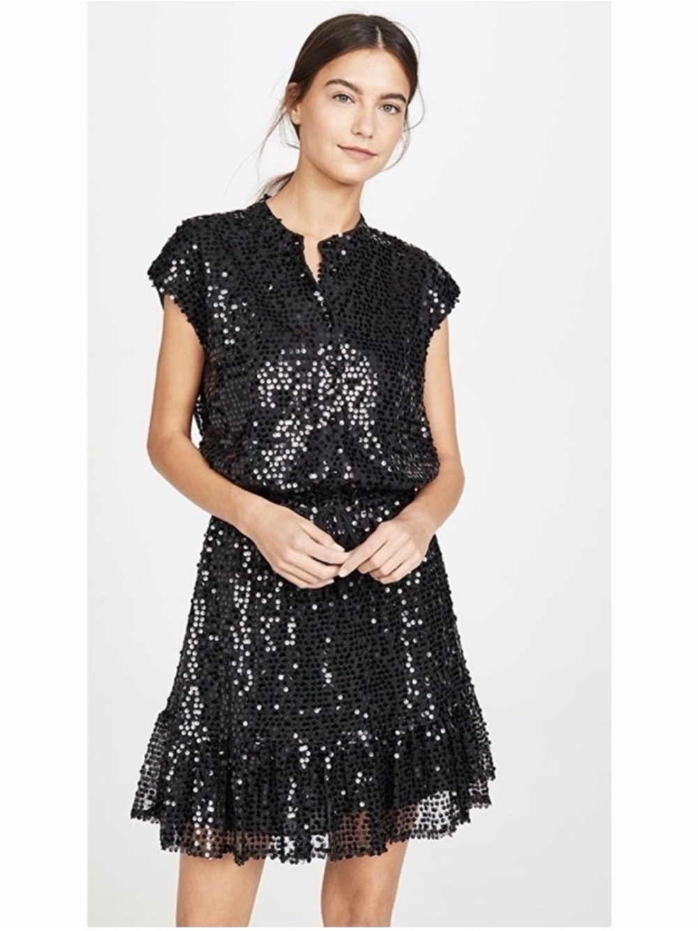 Rebecca Minkoff Hailey Sequins Black Dress